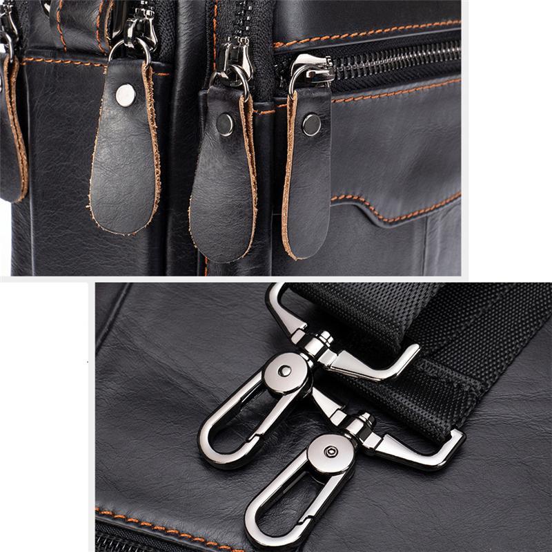 Premium Quality Top-Handled Detachable Sling Strap Multi-Pocket Crossbody Bag