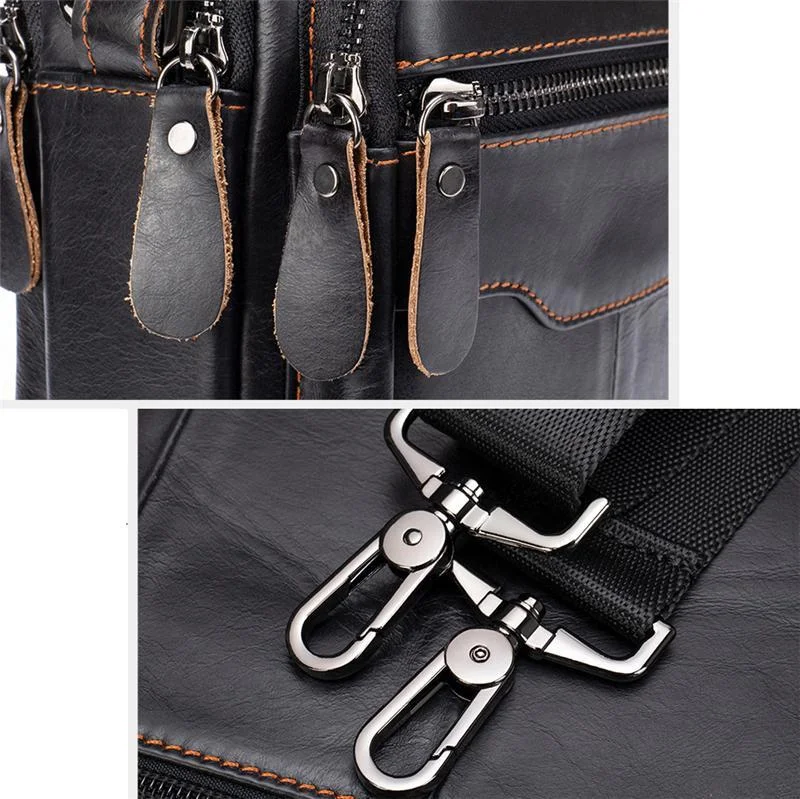 Premium Quality Top-Handled Detachable Sling Strap Multi-Pocket Crossbody Bag