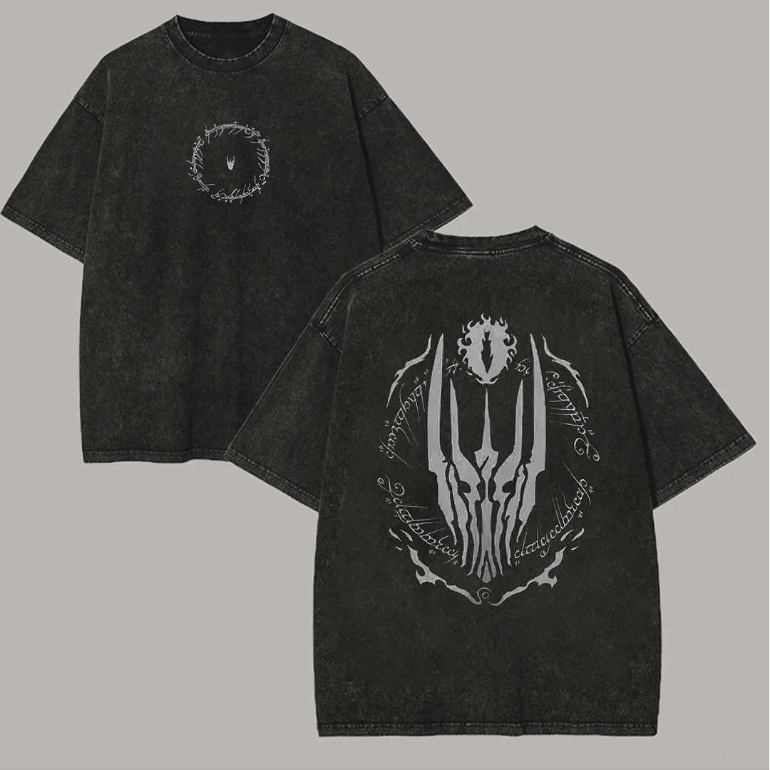 The Lord Of The Rings Printed Unisex Washed T-Shirt