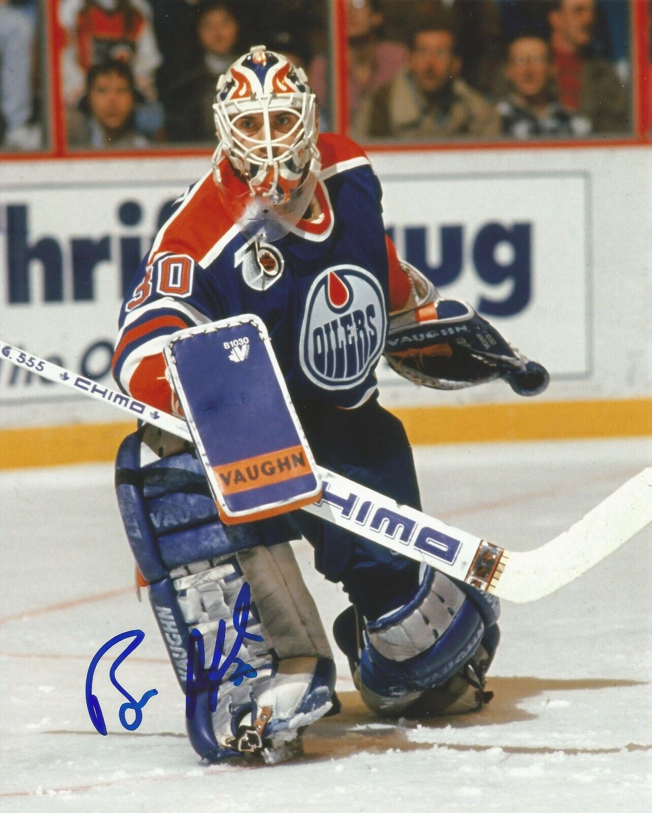 BILL RANFORD SIGNED EDMONTON OILERS 8x10 Photo Poster painting #1 w/COA