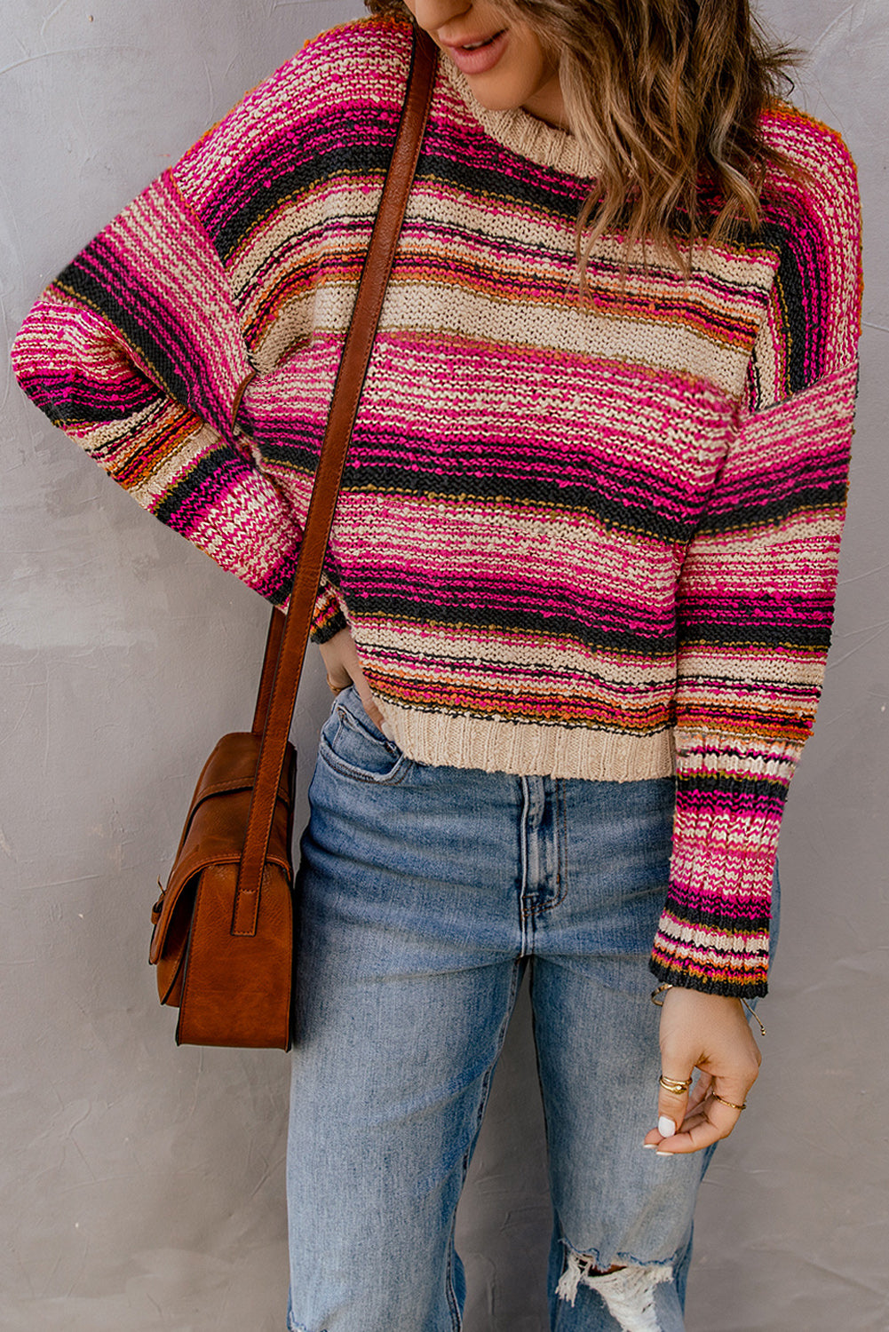 Zoey - Colorblock Knit Sweater