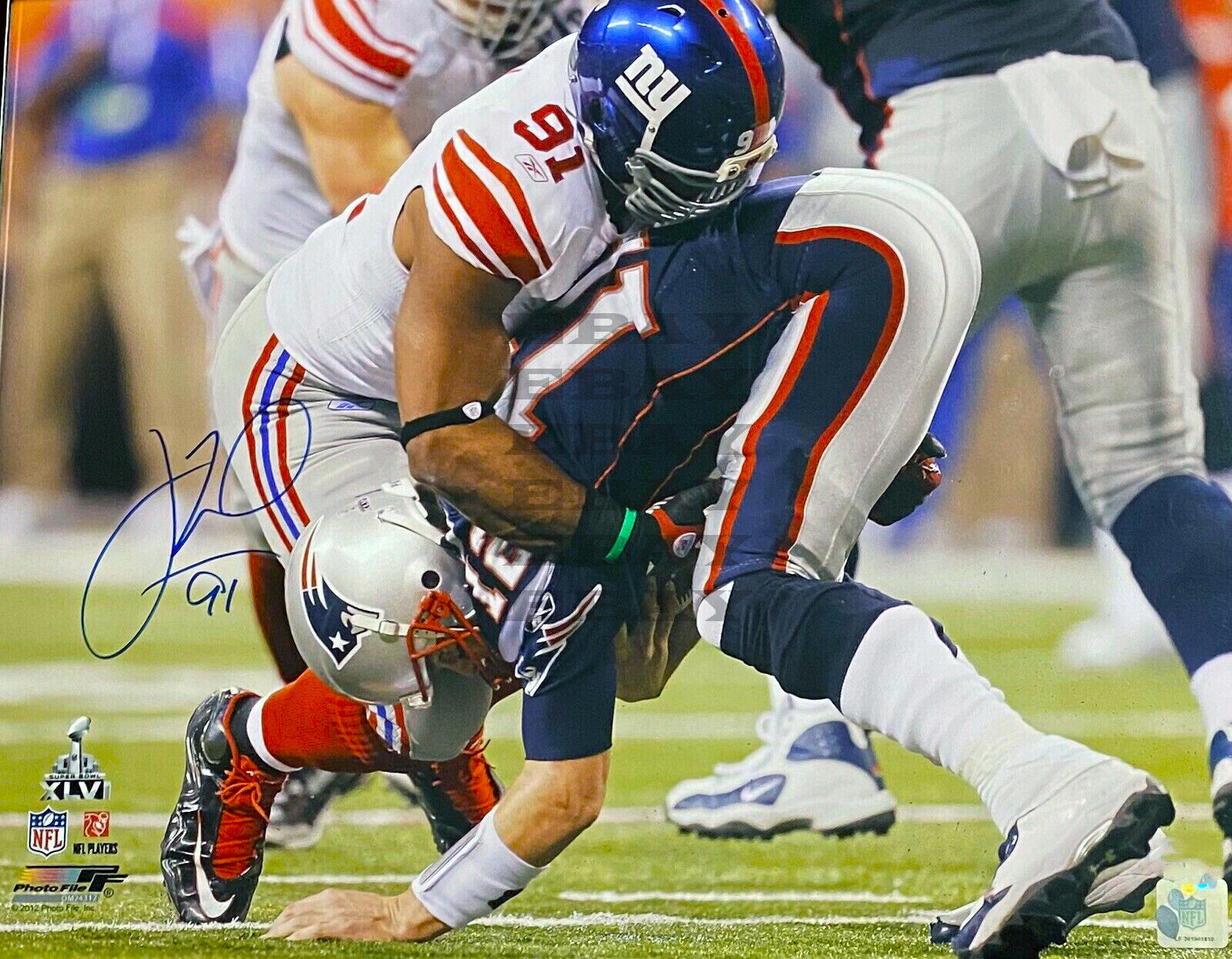 Justin Tuck New York Giants Signed Autographed 8x10 Photo Poster painting Reprint