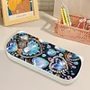 (US Local)Crystal DIY Diamond Pencil Case Pen Brushes Accessories Travel Pencil Box