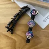 4 Pi&egrave;ces Pince Barrette &agrave; Cheveux lat&eacute;rale &agrave; Trois Fleurs