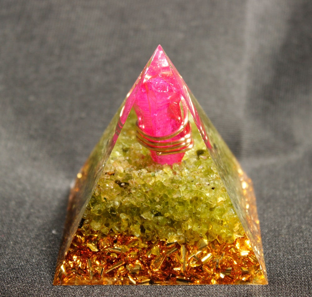

Orgone Pyramid Chakra - Peridot, 501 Original