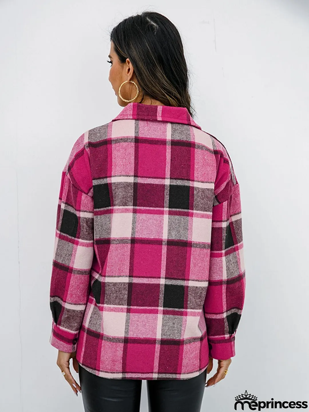 Plaid Button-Down Jacket