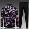 2025 Germany Long Zipped Jacket Black Star Inkjet Football Shirt 1:1 Thai Quality