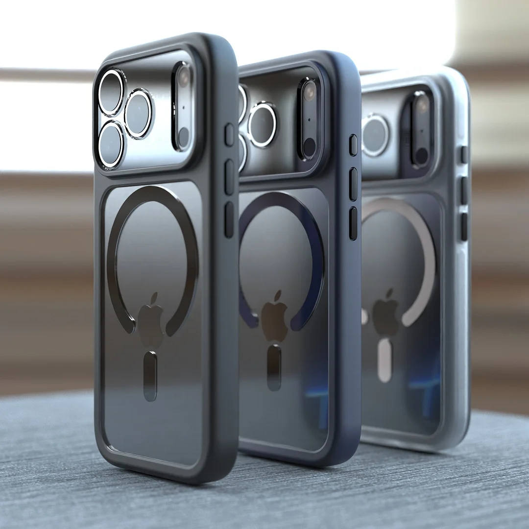 Suitable for iPhone 17 mobile phone case lens full package transparent magnetic Apple 17ProMax anti-fall protective cover cross-border