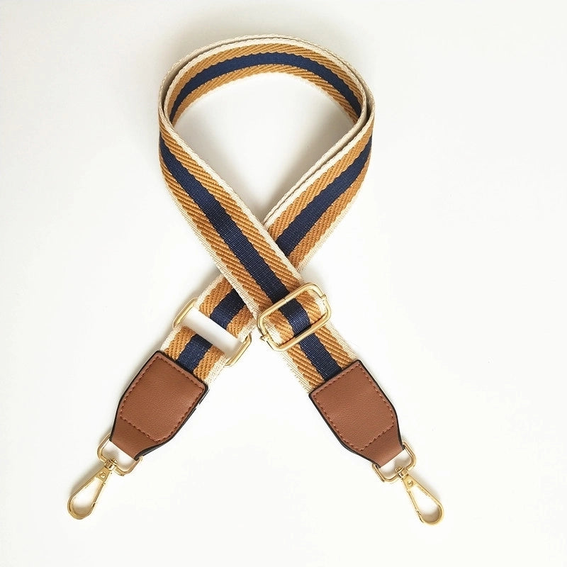 All Seasons Polyester Stripe Single Shoulder Strap Bag Accessories