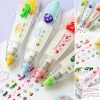Stylo à ruban adhésif coloré et mignon avec imprimé d'animaux DIY