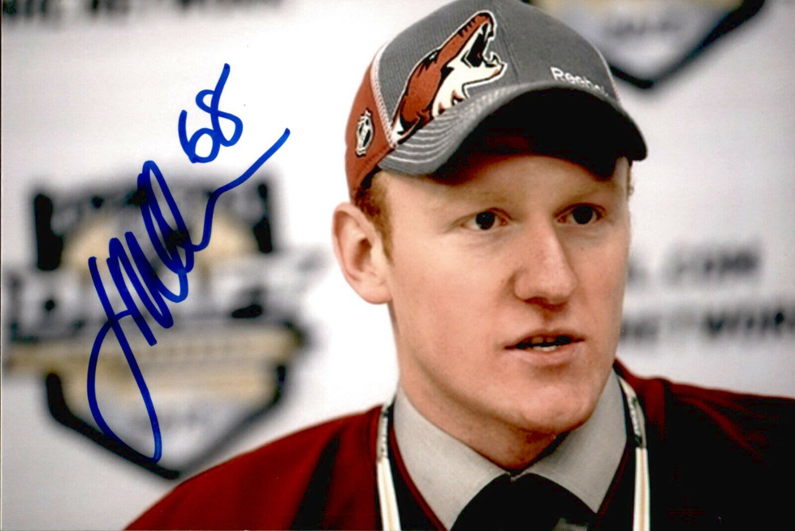 James Melindy SIGNED autographed 4x6 Photo Poster painting ARIZONA COYOTES / PITTSBURGH PENGUINS