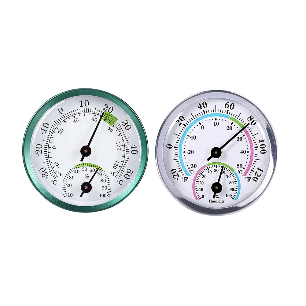 

Wall Mounted Thermometer Hygrometer Mini Room Temperature Humidity Meter, Green, 501 Original