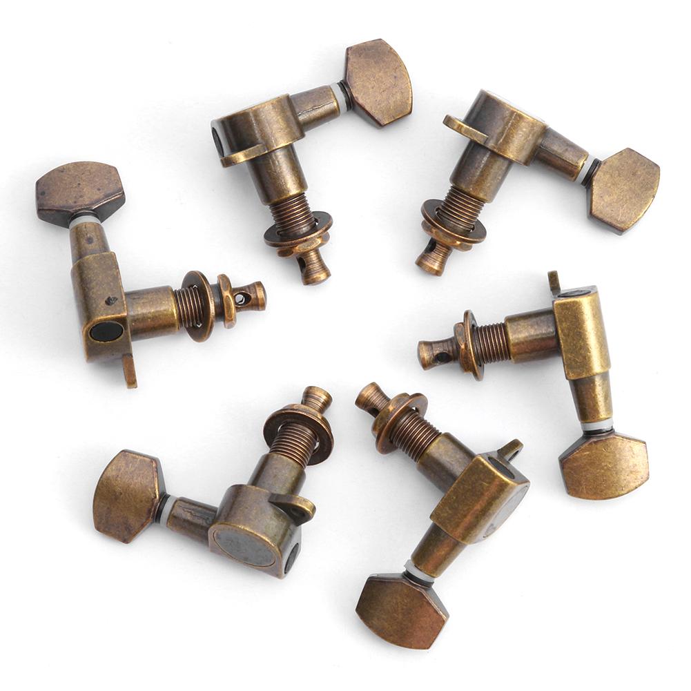 

6pcs Vintage Style Copper Acoustic Guitar Tuning Pegs Tuners Machine Head, Army green, 501 Original