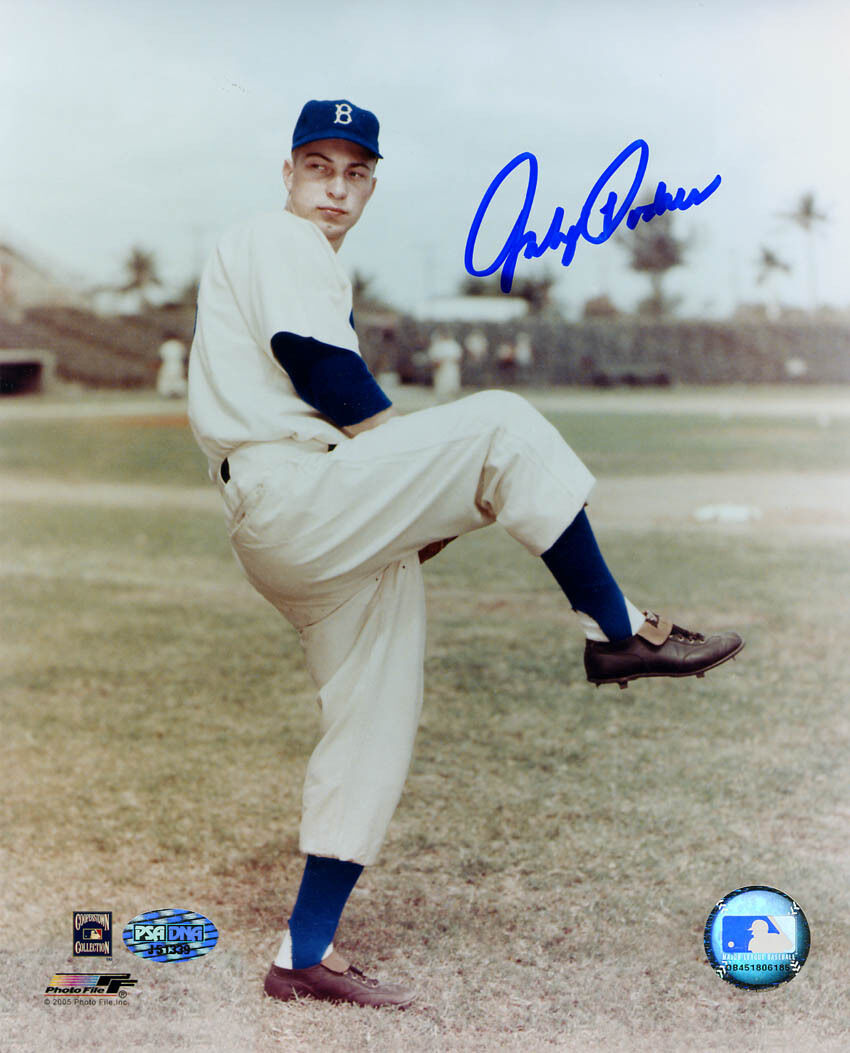 Johnny Podres SIGNED 8x10 Photo Poster painting Brooklyn Dodgers PSA/DNA AUTOGRAPHED