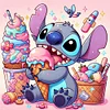 Stitch Eating Ice Cream-11CT Stamped Cross Stitch 40*40cm/15.75*15.75in