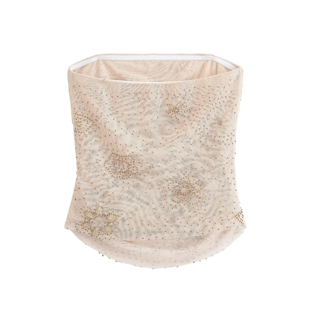 Nigikala Nigikala Women's Explosive Beaded Top + Half-Dress Suit