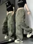 Hedirax Y2k Women Cargo Pants American Hop High Waist Wide Leg Trousers Casual Loose Streetwear Female Vintage Pockets Pants