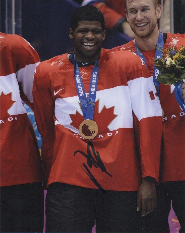 Team Canada PK Subban Signed Autographed 8x10 IIHF Photo Poster painting COA