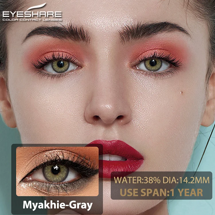 EYESHARE Colored Contact Lenses MYAKHIE-GRAY Eyes Lenses