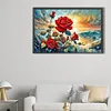 Coast Rose-Full Round Diamond Painting 60*40CM