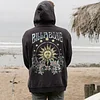 Men's Vintage Print Hooded Sweatshirt by Inlyline