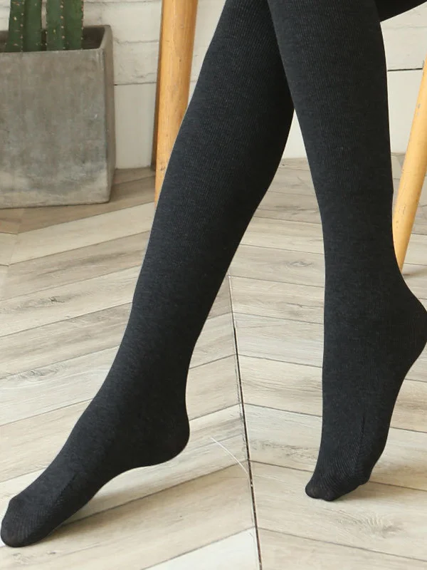 Casual Skinny Solid Color Thermal Pants Bottoms