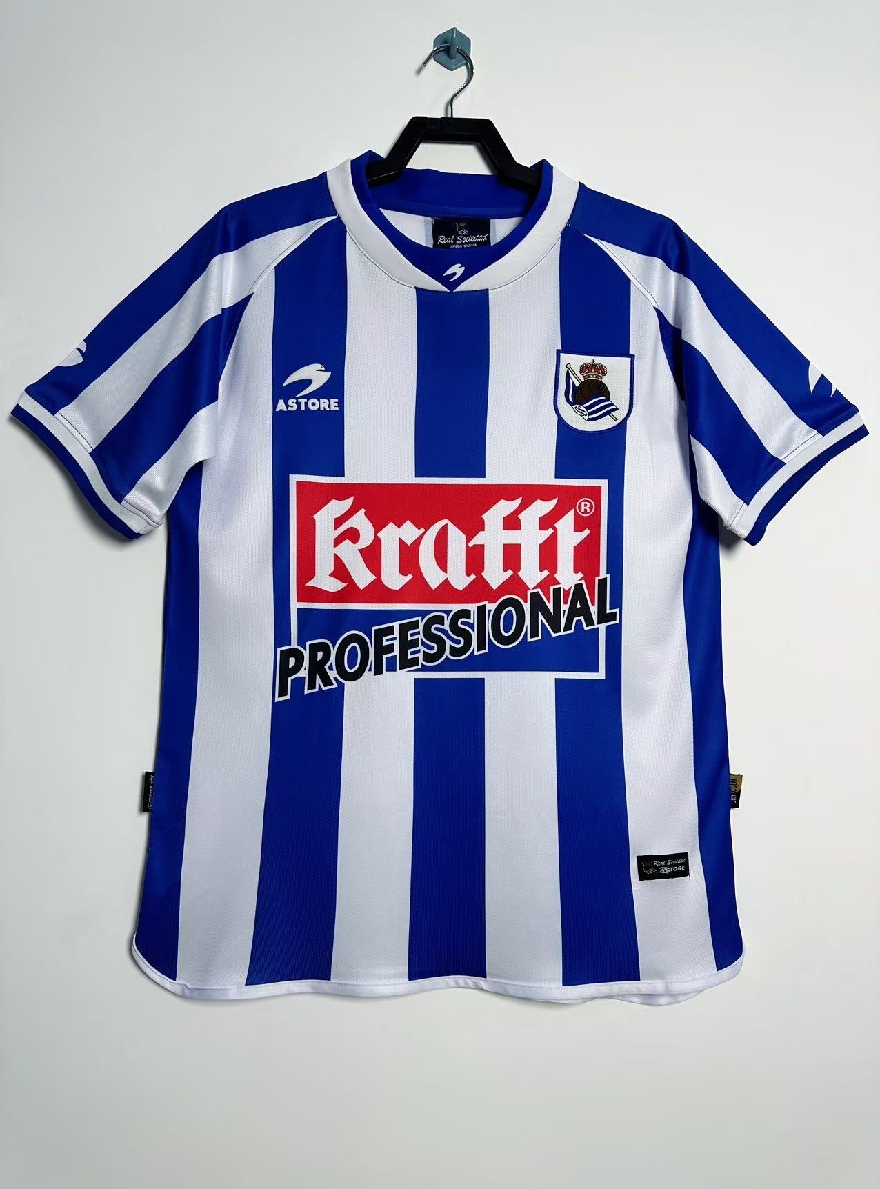 2002-2003 Retro Real Sociedad Home Football Jersey