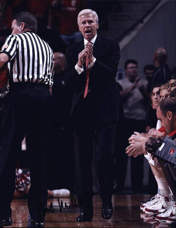 Bob Mckillop signed NBA basketball 8x10 Photo Poster painting W/Certificate Autographed 001