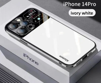 Apple 14/15 straight edge glass phone case