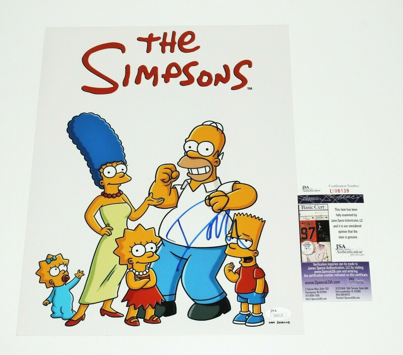 COMPOSER DANNY ELFMAN SIGNED THE SIMPSONS MUSIC 11x14 SHOW Photo Poster painting POSTER JSA COA