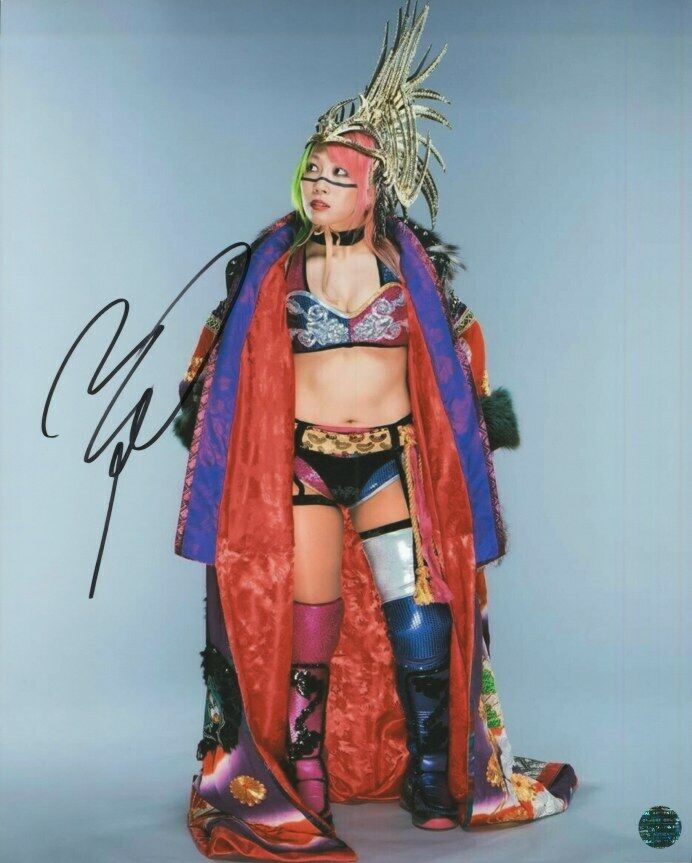 ASUKA - WWE Autographed Original 8x10 Photo Poster painting LOA TTM
