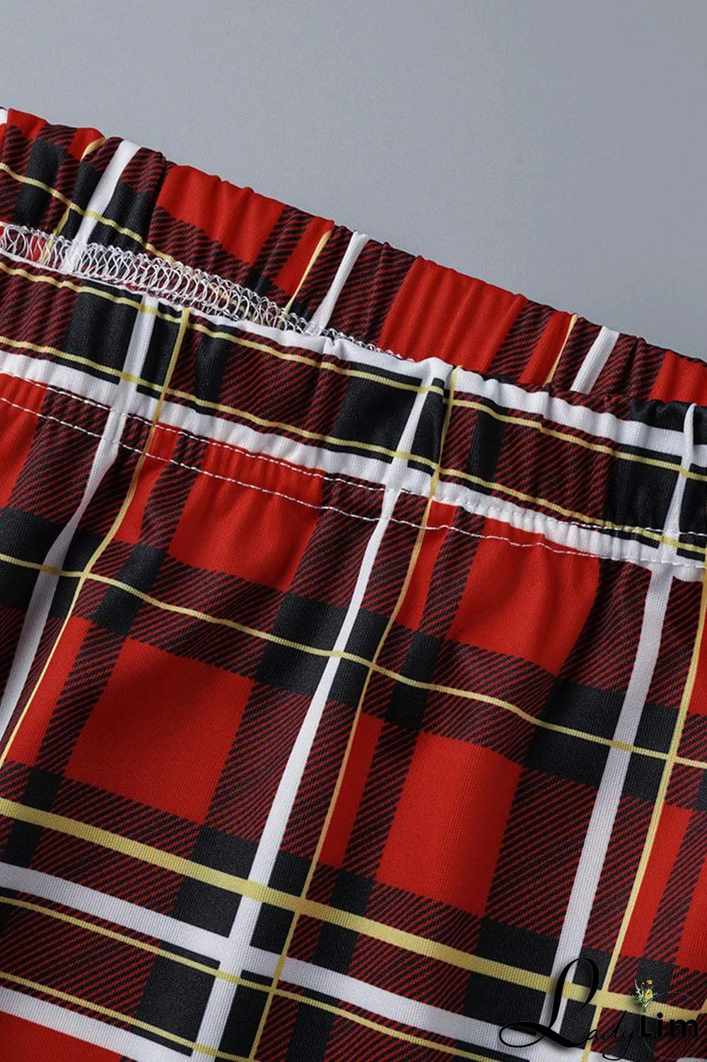 Yellow Fashion Casual Letter Print Slit O Neck Plus Size Two Pieces