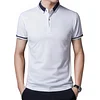 Elegant Solid Color Polo Shirt