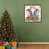 Diamond Painting-DIY Full Round Drill Christmas Elephant