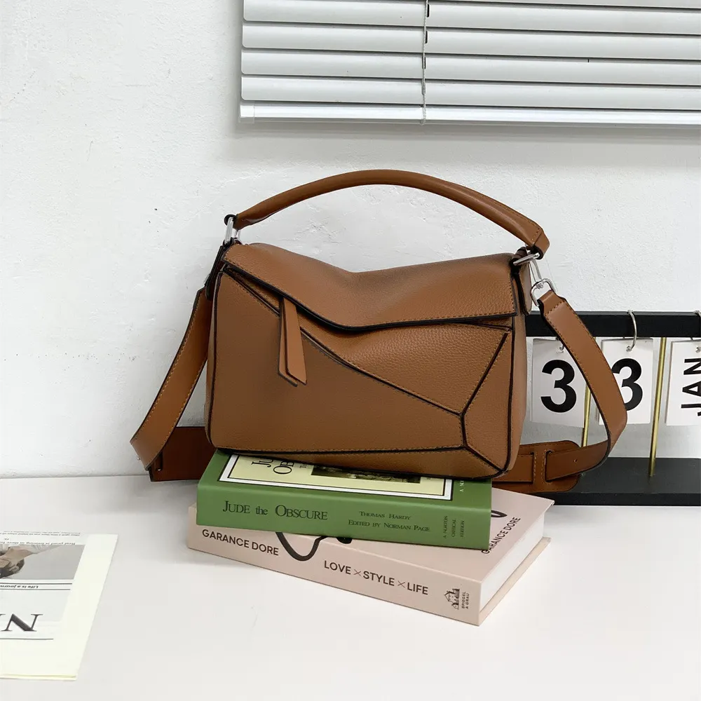 Geometric bag mini fashion versatile pillow bag large capacity underarm women's bag single  shoulder crossbody bag-vocosishoes