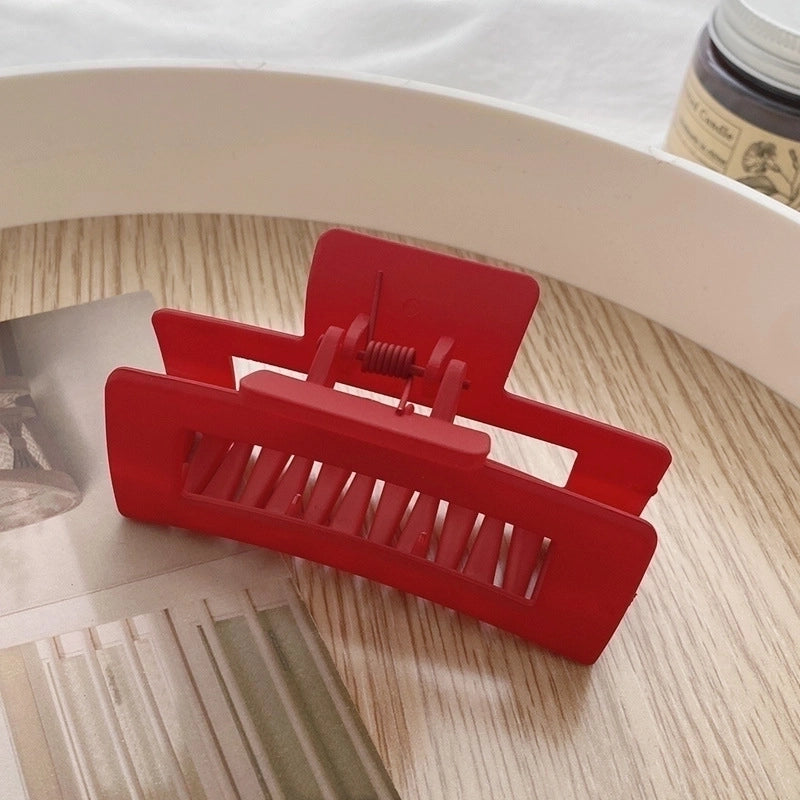 Minimalist Solid Color Arylic Hair Claws 1 Piece