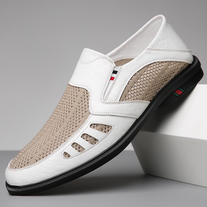 🔥Limited Time Offer 49% OFF🔥Men's Mesh Breathable Business Casual Leather Shoes mumuwear