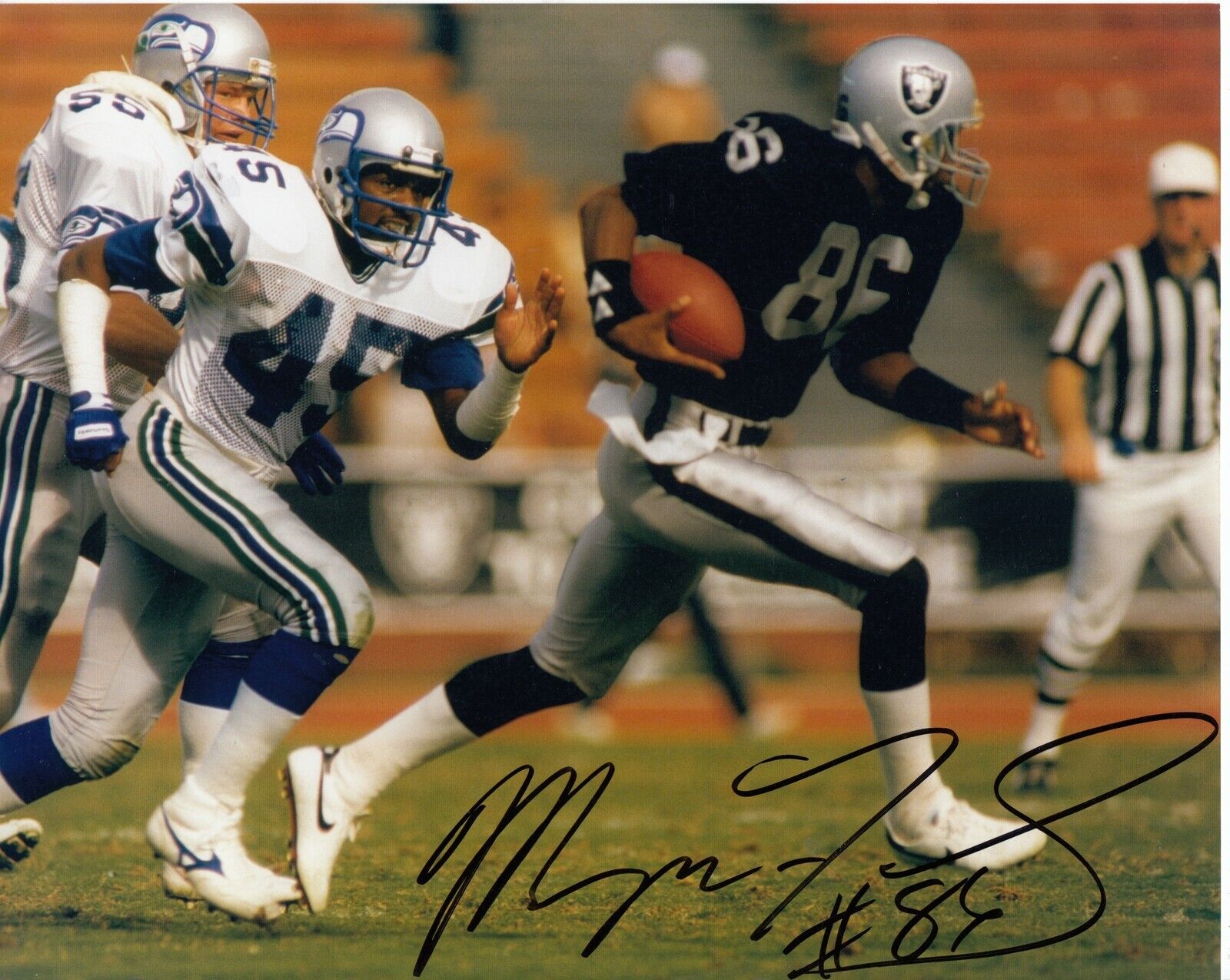 Mervyn Fernandez #0 8x10 Signed Photo Poster painting w/ COA Oakland Raiders