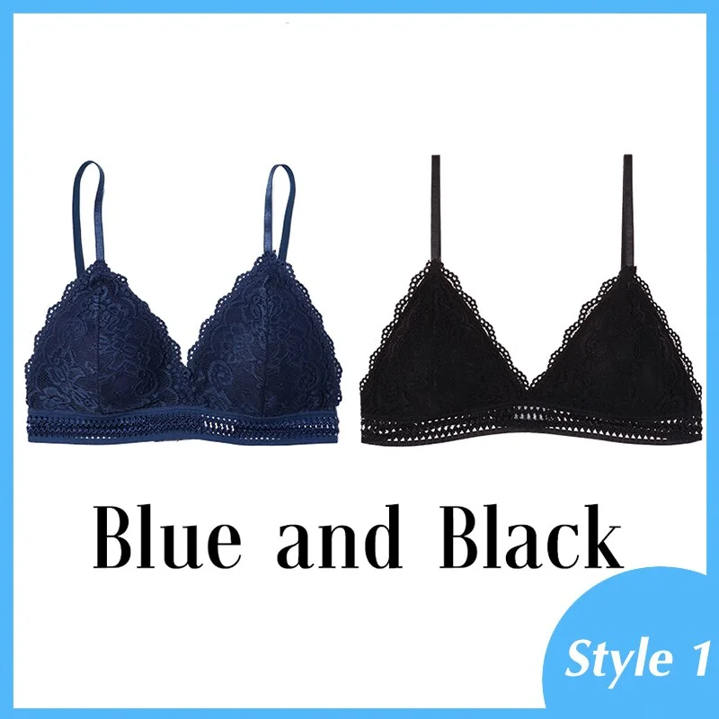 French Style Bralette Seamless Deep V Lace Bra Wireless Thin Underwear Sexy Lingerie Soft Push Up Bras For Women Hot