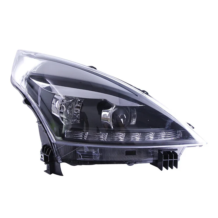  lens LED DRL headlight assembly Nissan TEANA 2008-2012 headlight assembly modification LED bicolor daytime running light bifocal lens xenon lamp ITN Auto
