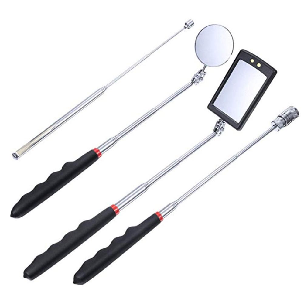 

4pcs Adjustable Car Angle View Pen Automotive Telescopic Inspection Mirrors, 501 Original