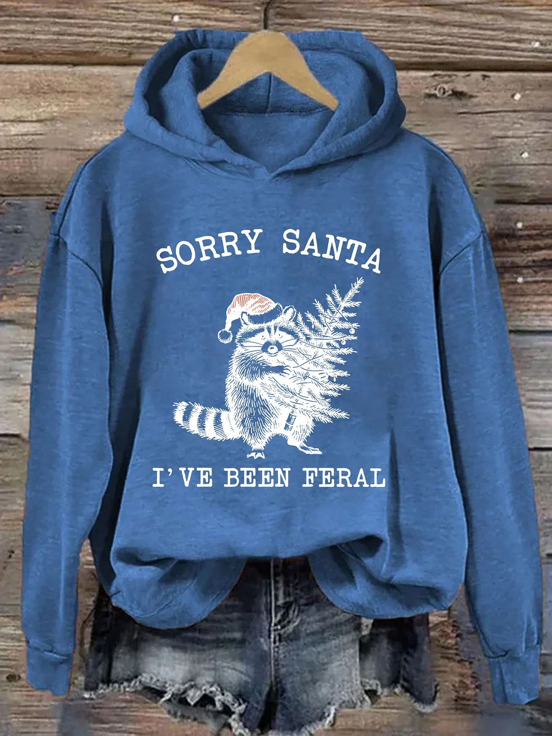 Sorry Santa I've Been Feral Hoodie