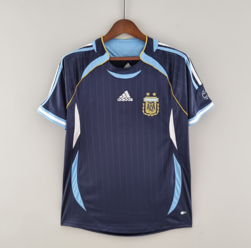 Retro 2006 Argentina away Football T-Shirt Thai Quality