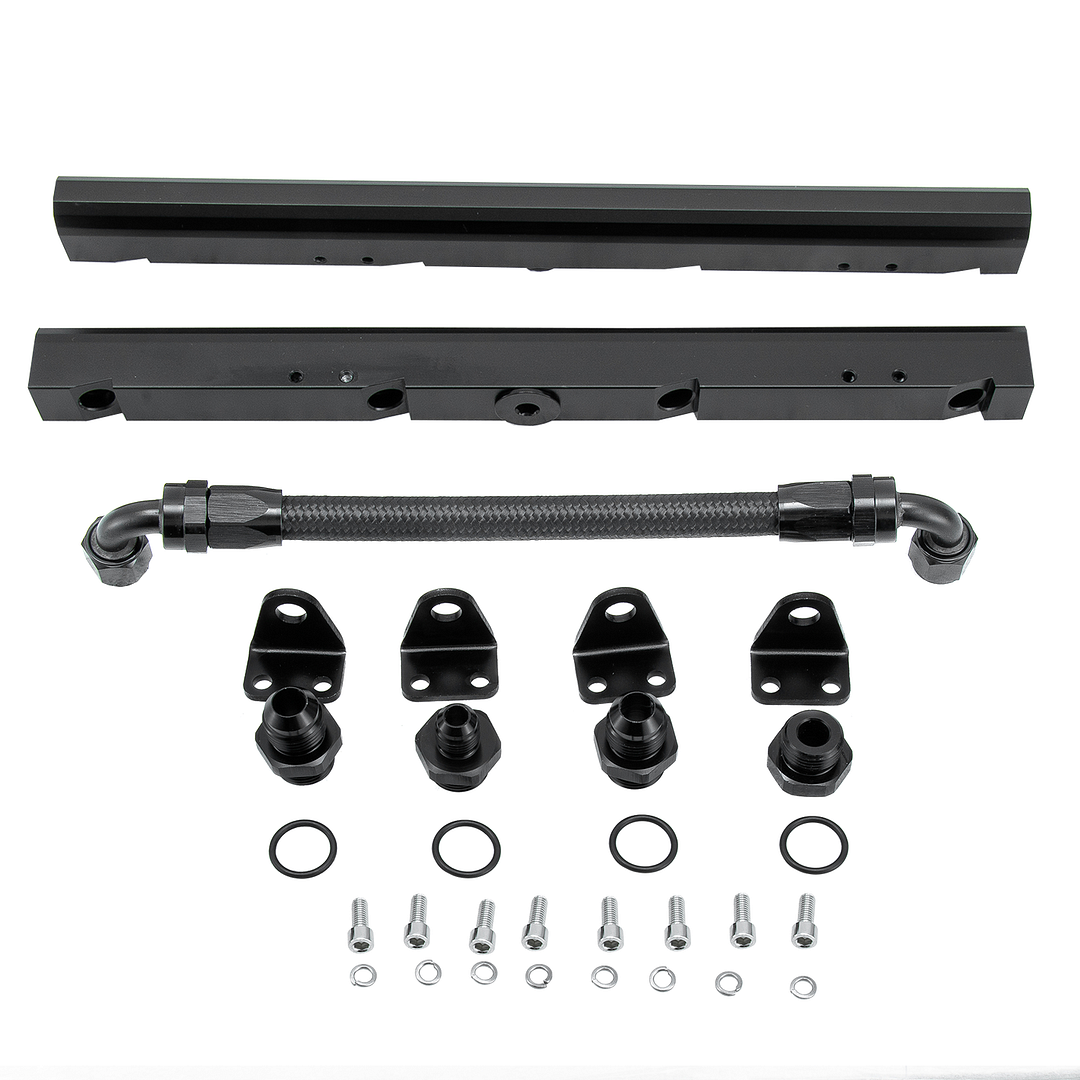 Alloyworks 6AN Fuel Rails Fittings Crossover Hose For For Chevy Camaro Z28 Corvette LS1 LS6