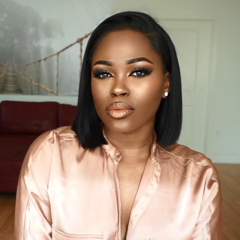 Zaesvini Hair®|DIY black bob natural straight wig Zaesvini
