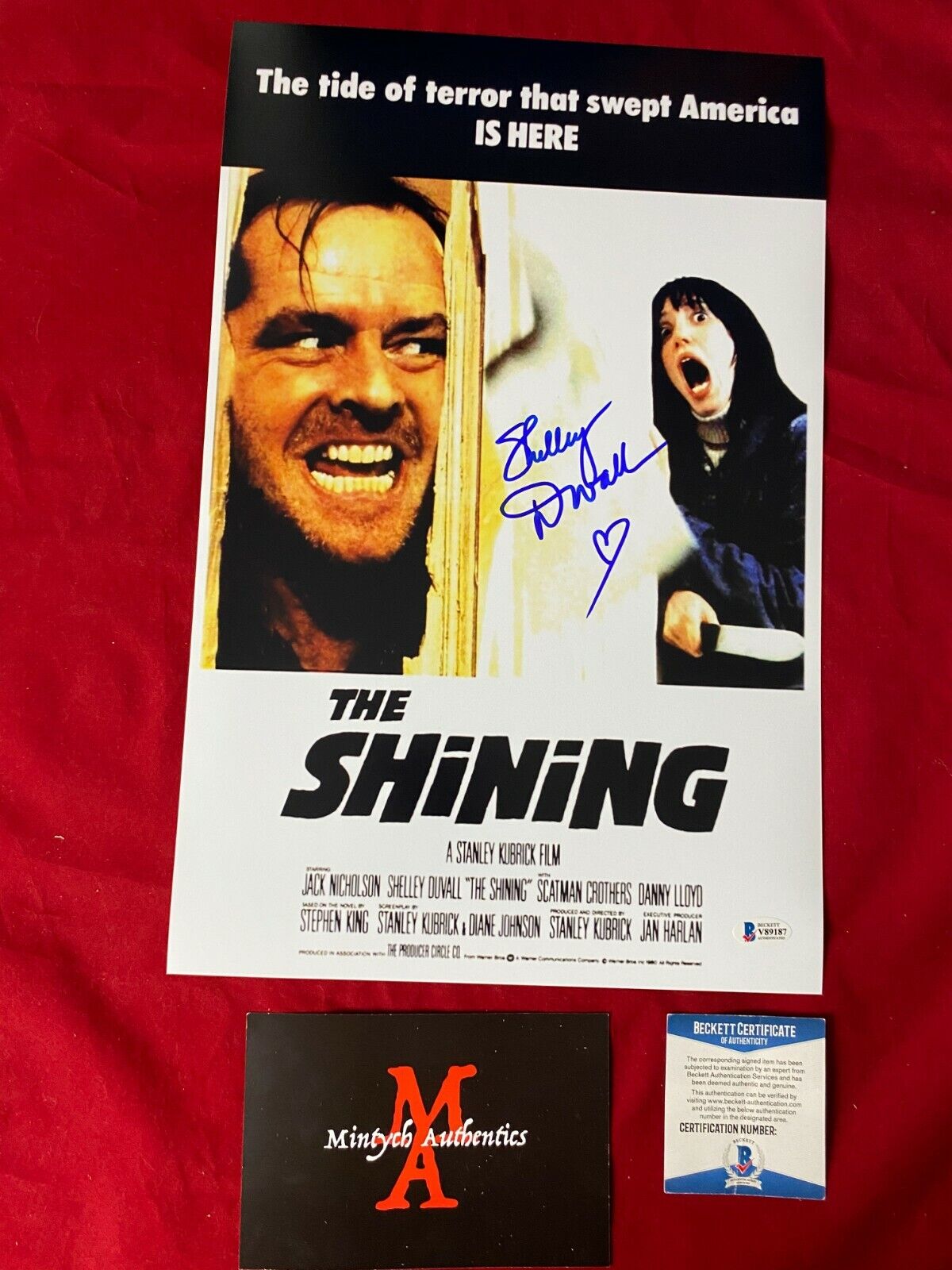 SHELLEY DUVALL AUTOGRAPHED SIGNED 11x17 Photo Poster painting! THE SHINING! BECKETT STEPHEN KING