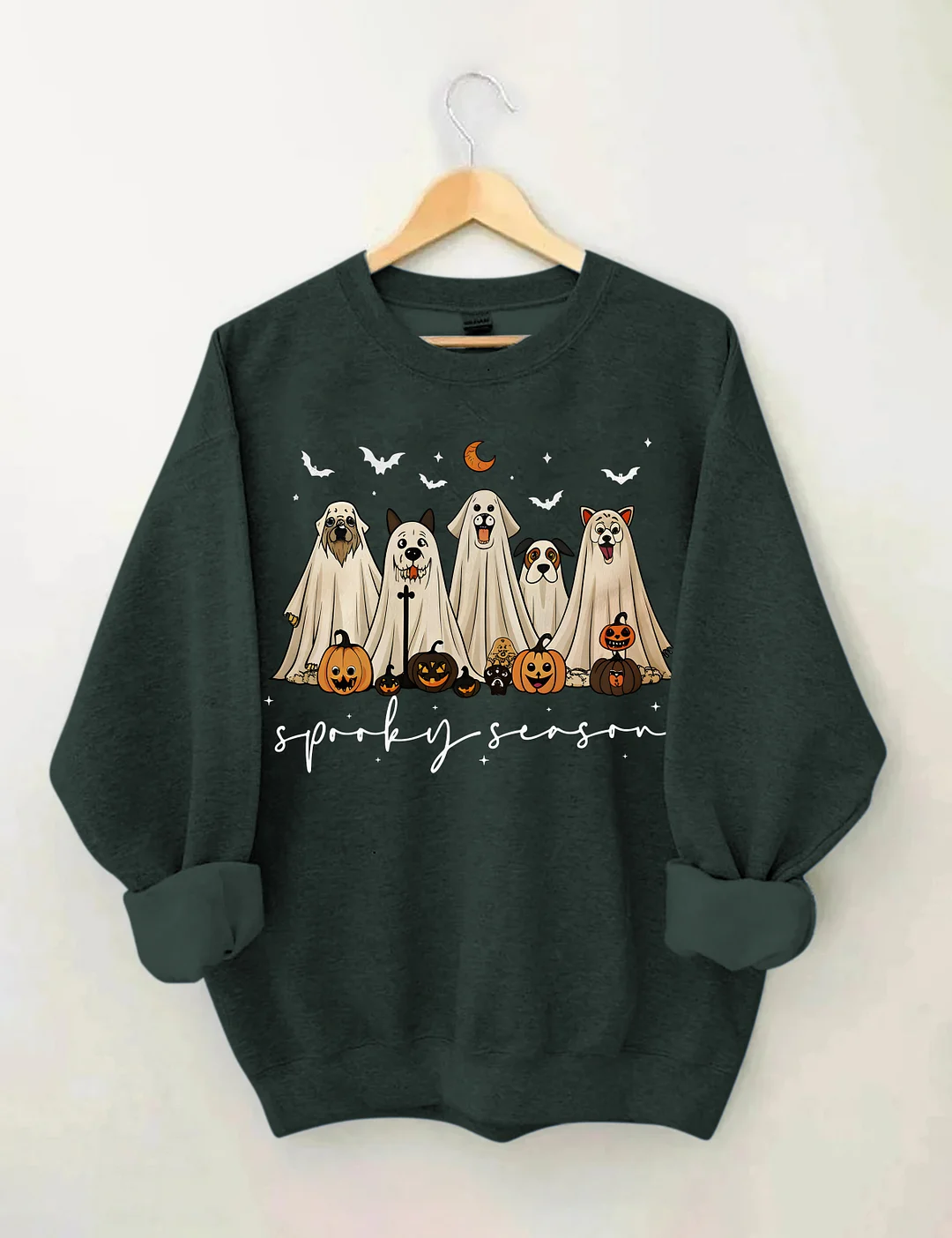 Retro Ghost Dog Sweatshirt