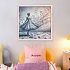 Girl In A Music Skirt-11CT Stamped Cross Stitch 50*50cm/19.69*19.69in tapestrymarket