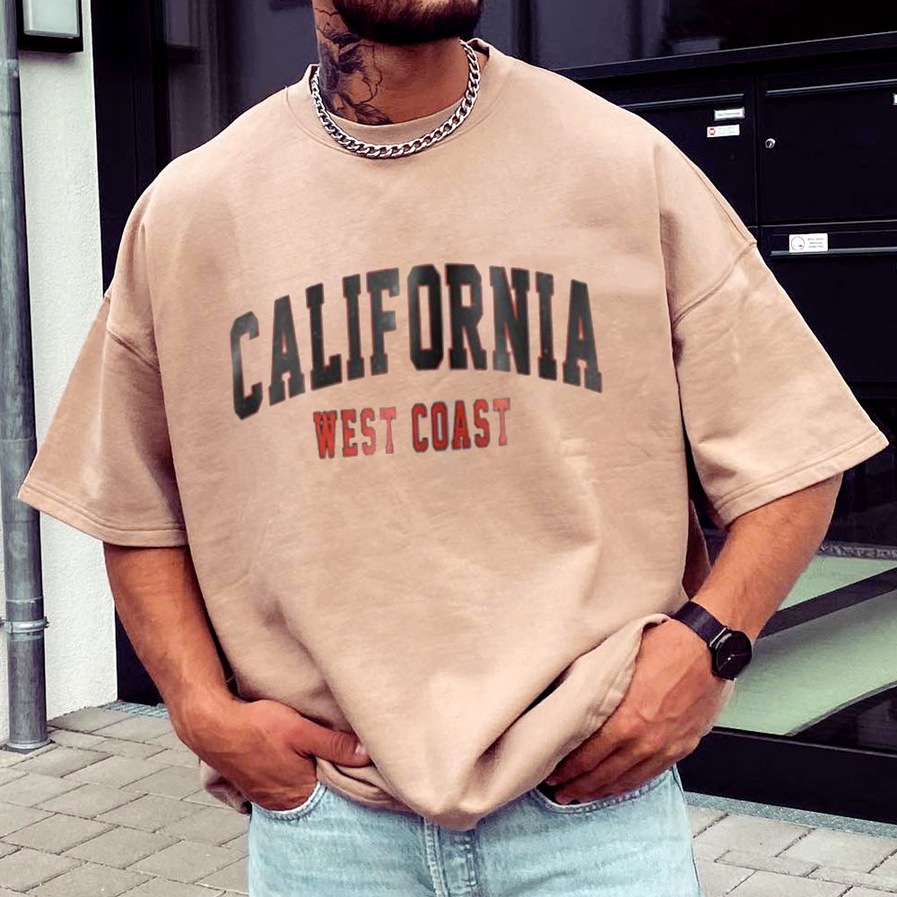 California Print Men's Vintage T-Shirt / TECHWEAR CLUB / Techwear