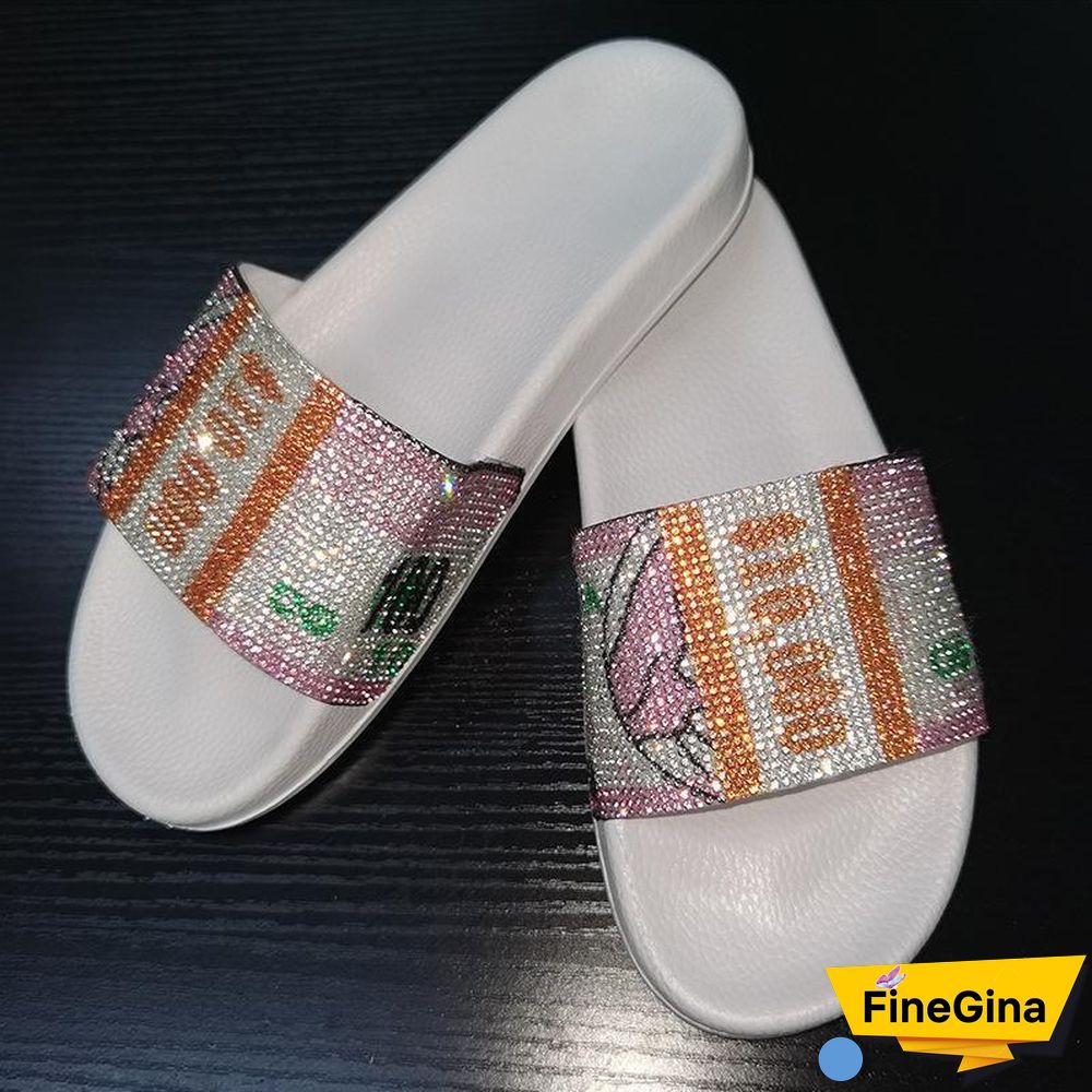 White/Black Women Go Out Shining Slipper